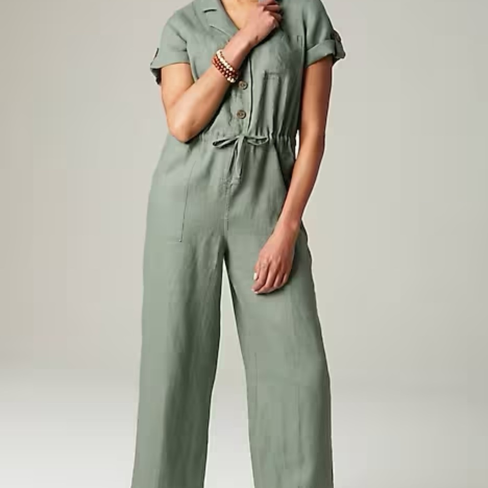 j. jill linen jumpsuit, petite small